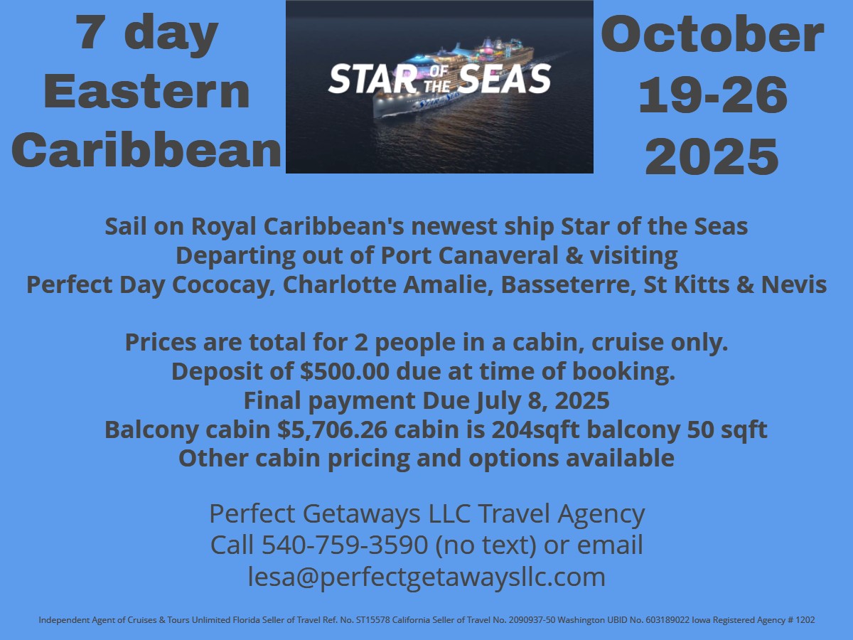 RCCL Star of the Seas Oct 2025